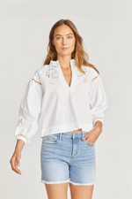 Load image into Gallery viewer, Poplin Cutout Blouse