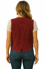 Load image into Gallery viewer, Suede Fringe Vest