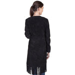 Load image into Gallery viewer, Suede Fringe Maxi Coat