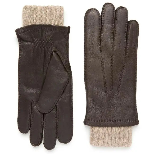 2-in-1 Deerskin & Cashmere Gloves