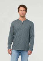 Load image into Gallery viewer, Midweight Slub Jersey Long Sleeve Henley
