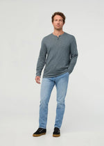 Load image into Gallery viewer, Midweight Slub Jersey Long Sleeve Henley