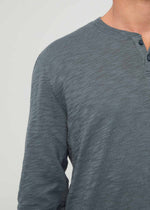 Load image into Gallery viewer, Midweight Slub Jersey Long Sleeve Henley