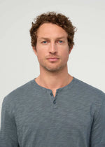 Load image into Gallery viewer, Midweight Slub Jersey Long Sleeve Henley