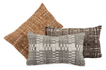 Load image into Gallery viewer, Tweed Cowhide Lumbar Cushion