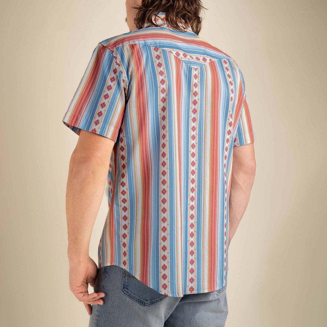 Serape Pearl Snap Short Sleeve - Sedona Red