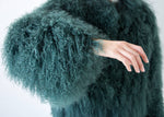 Load image into Gallery viewer, Shearling Jacket Jade Green