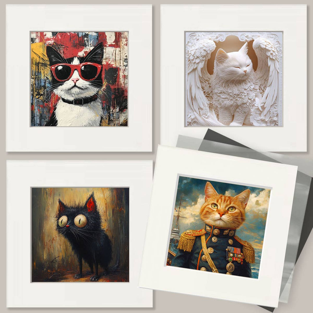 Vintage Cat Family