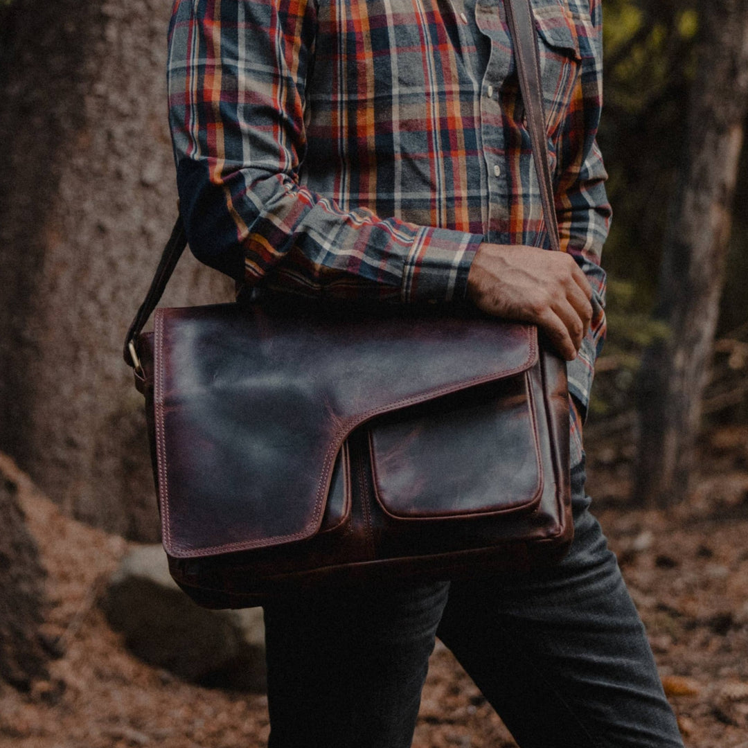 Buffalo Leather Messenger