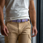 Load image into Gallery viewer, Lavender Elastic Woven Belt