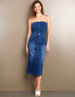 Load image into Gallery viewer, Retro Denim Corset Dress