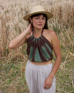 Load image into Gallery viewer, Silk Shibori Halter Top - La Paz