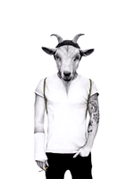 Load image into Gallery viewer, Hipster Goat