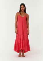 Load image into Gallery viewer, High-Low Lace Maxi Dress