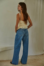 Load image into Gallery viewer, Ruffled Cotton Sweetheart Top