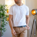 Load image into Gallery viewer, Calm Blue Elastic Woven Belt