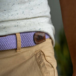 Load image into Gallery viewer, Lavender Elastic Woven Belt
