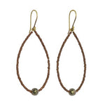 Load image into Gallery viewer, Astrid Pyrite Beaded Earring