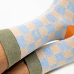 Load image into Gallery viewer, Checkered Combed Cotton Socks
