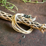 Load image into Gallery viewer, Leather 7-Strand Bracelet - Cream & Silver, Boho Western