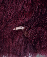 Load image into Gallery viewer, Shearling Jacket Dark Cherry