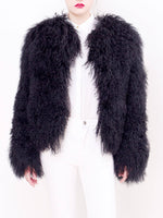 Load image into Gallery viewer, Shearling Jacket Black