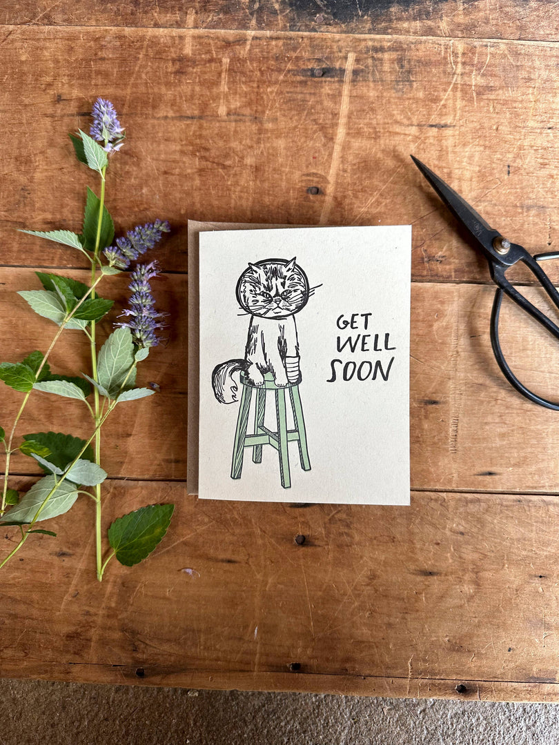 Get Well Soon Cat Card