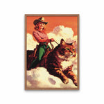 Load image into Gallery viewer, Cowgirl Cat Art Print