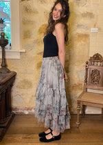 Load image into Gallery viewer, Ballerina skirt - Dove Grey Floral