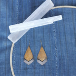 Load image into Gallery viewer, Orion Brass & Silver Arrow Earring