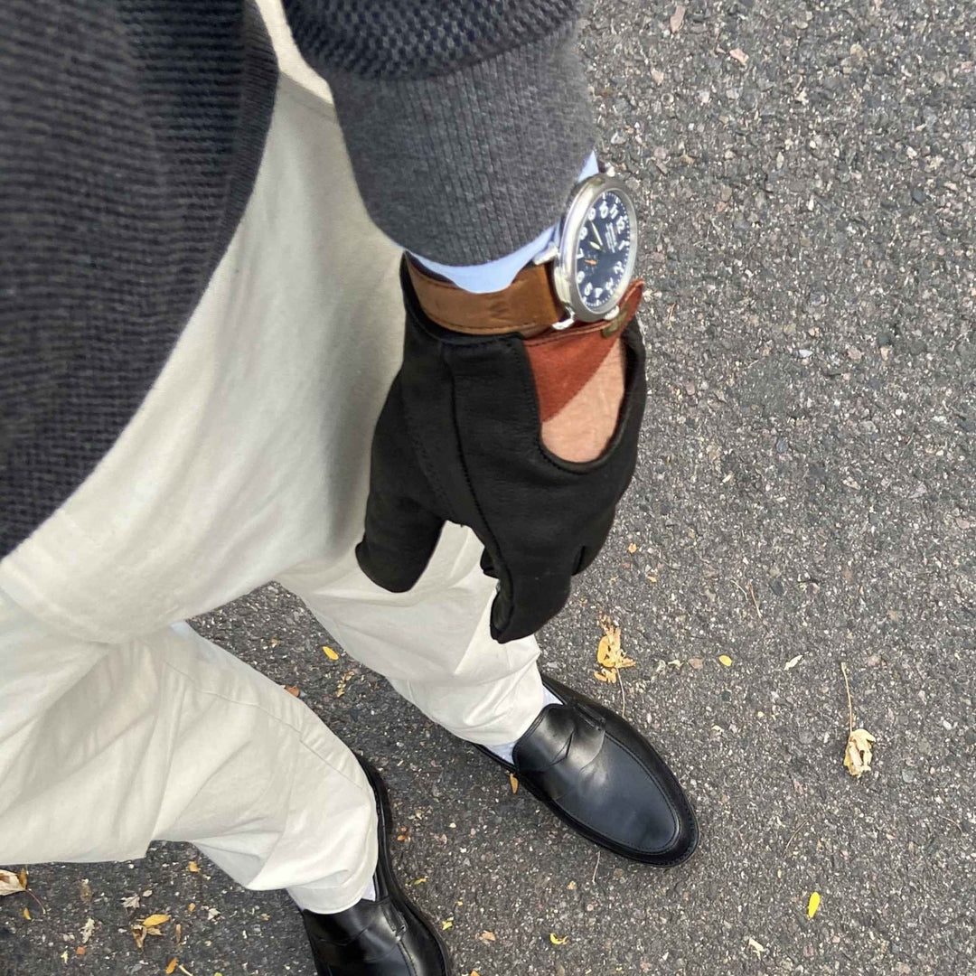 Buffalo Leather Driving Gloves