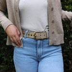 Load image into Gallery viewer, Faye Studded Leather Belt
