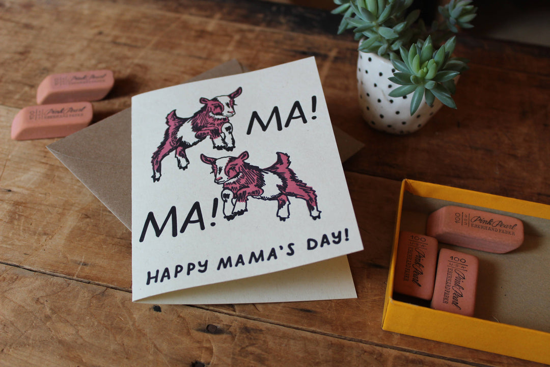 Mothers Day Goat Card