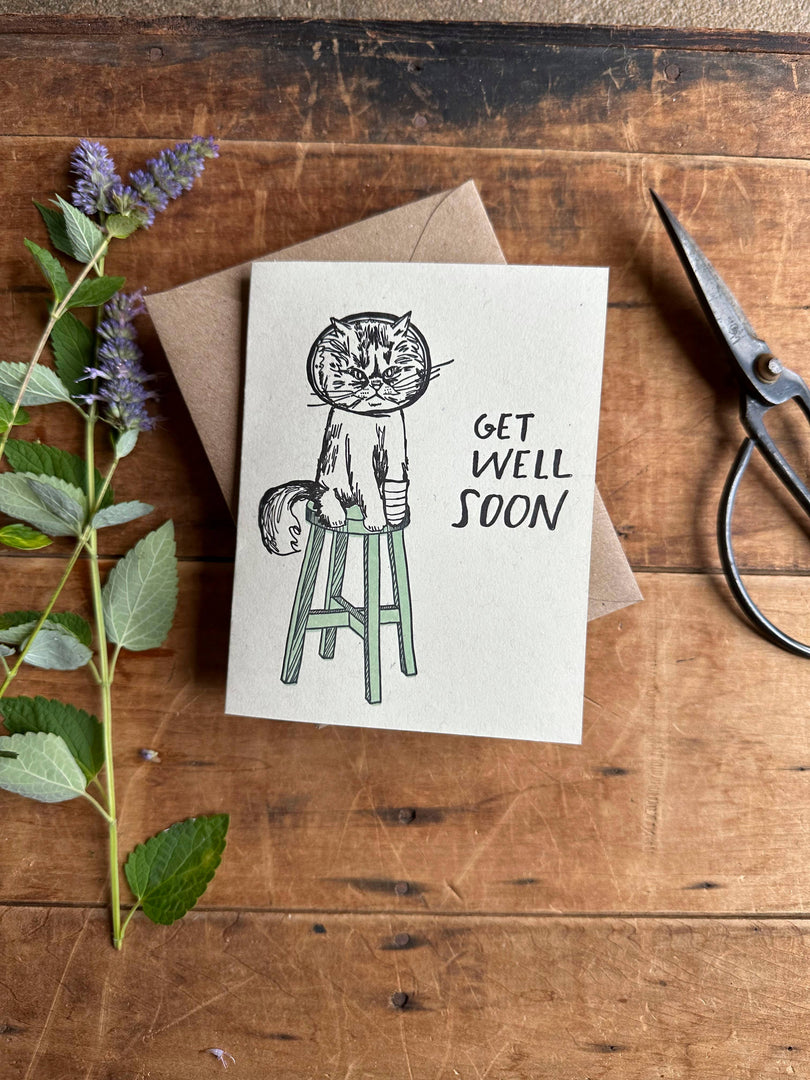 Get Well Soon Cat Card