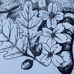 Load image into Gallery viewer, Raccoon & Native Plants 11x14 Print