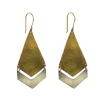 Load image into Gallery viewer, Orion Brass & Silver Arrow Earring
