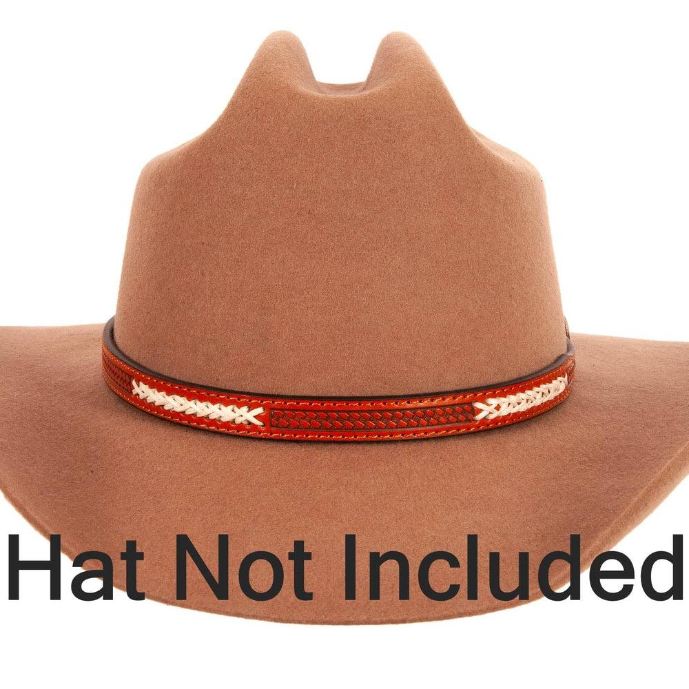 Fargo Tooled Leather Hat band