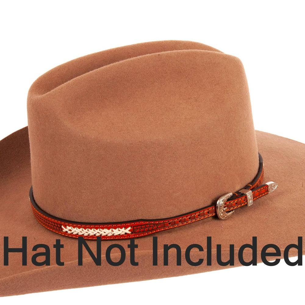 Fargo Tooled Leather Hat band