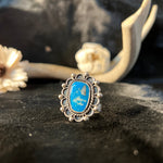 Load image into Gallery viewer, Morenci Turquoise Flower Ring