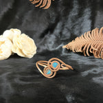 Load image into Gallery viewer, Turquoise Symmetrical Swirl Cuff Bracelet