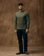Load image into Gallery viewer, Waffle Knit Thermal Crew Neck