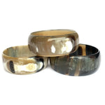 Load image into Gallery viewer, Wide Cow Horn Bangle