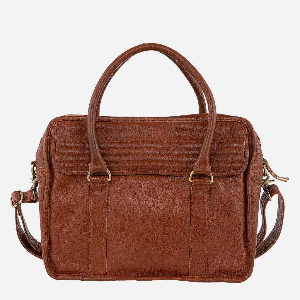 Tuck Leather Laptop Messenger Bag