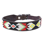 Load image into Gallery viewer, Beaded Leather Pet Collar