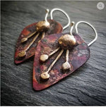 Load image into Gallery viewer, 3-Ray Sunburst Earrings