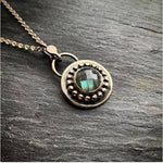 Load image into Gallery viewer, 10mm Faceted Labradorite Pendant
