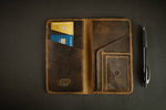 Load image into Gallery viewer, Leather Checkbook Wallet