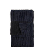 Load image into Gallery viewer, Ragg Wool Scarf Navy
