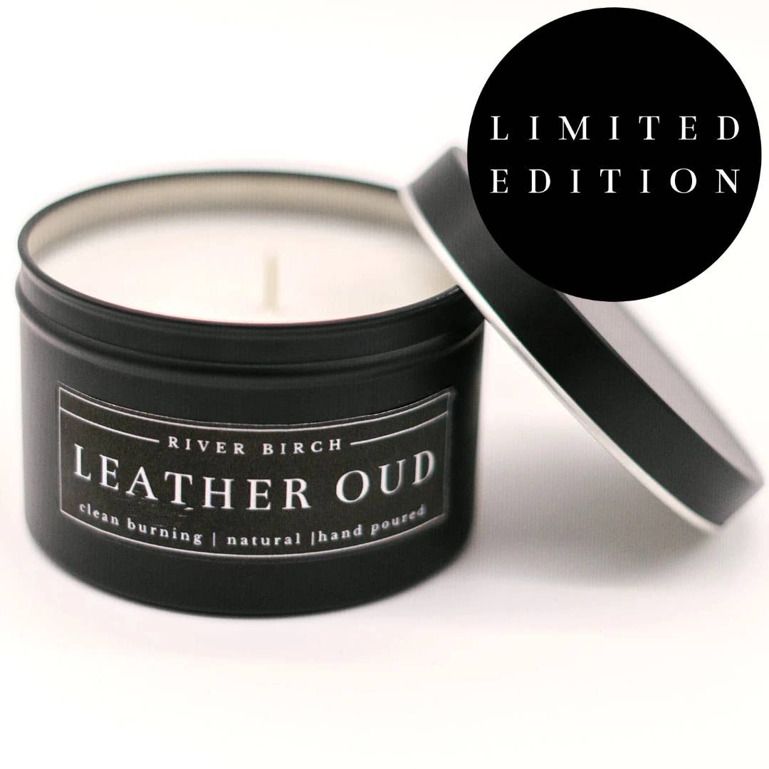 Leather Oud Soy Candle