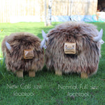 Load image into Gallery viewer, Highland Calf Footstool - Ash